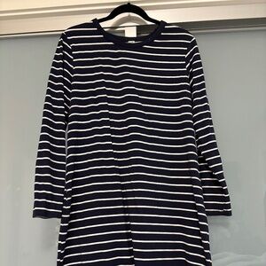 For Sale: Navy Striped Shirt Dress – Size XL – Chic & Comfortable!